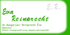 eva reinprecht business card